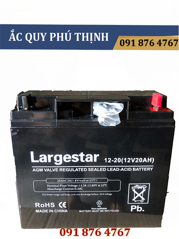Ắc quy 12v-20ah largestar - dùng cho bộ lưu điện ups