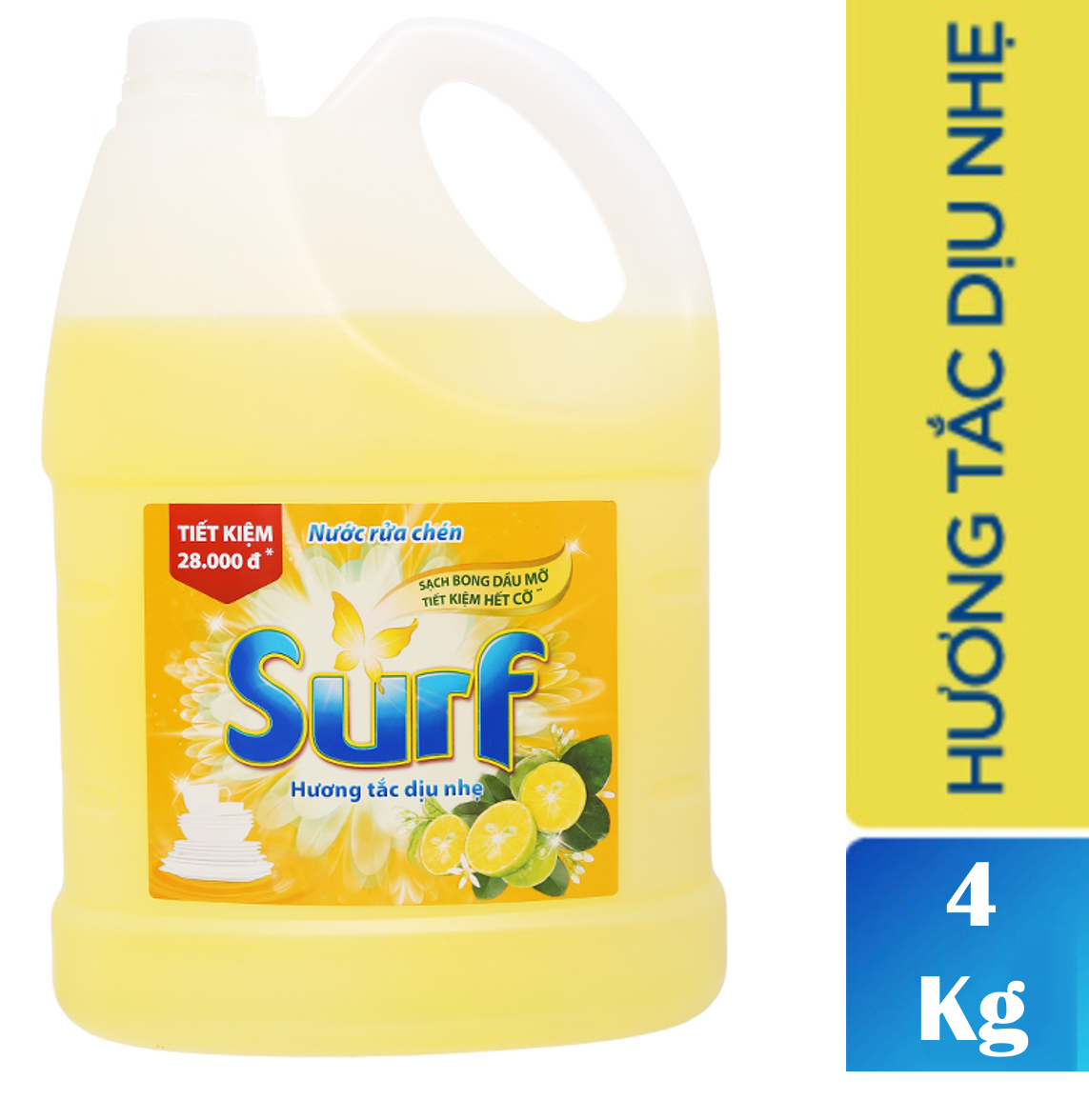 Nước rửa chén Surf hương Tắc 4kg