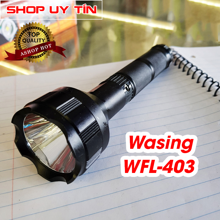 Đèn pin wasing 403 hàng chuẩn wfl-403 cao cấp + full hộp đựng