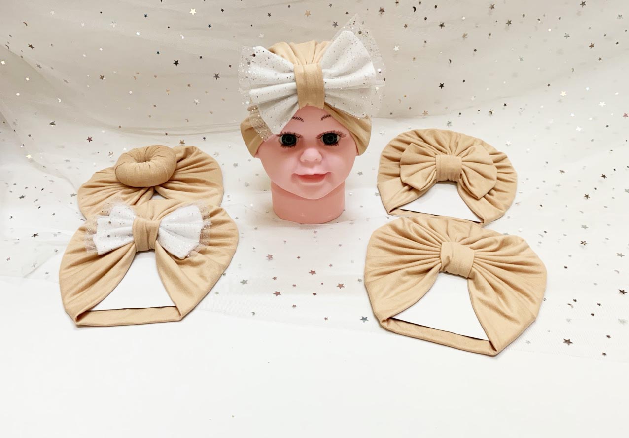 Mũ turban dễ thương cho bé sơ sinh đến 2 tuổi
