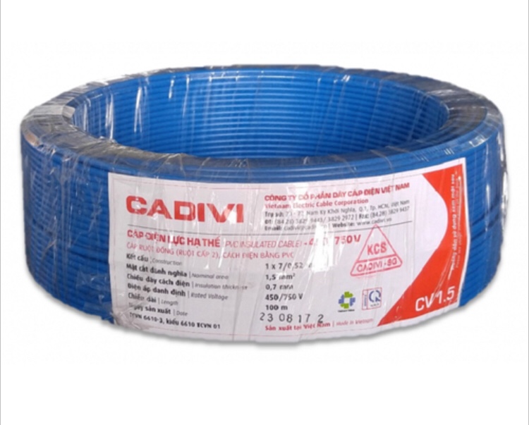 [HCM]Dây cáp điện CADIVI CV15 mm2 - 100mét