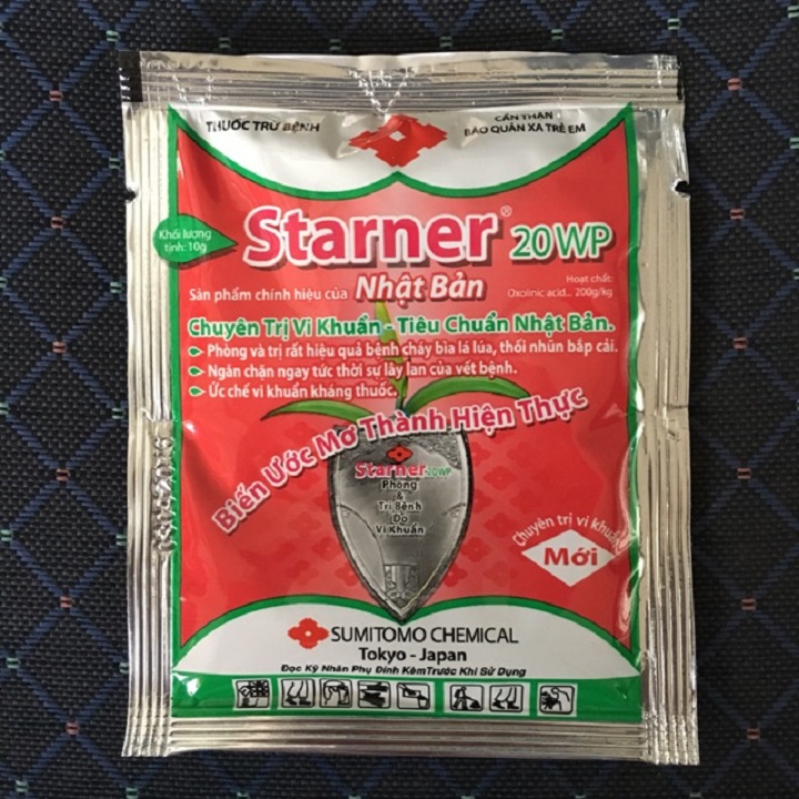 BỘ 3 GÓI Thuốc Trừ Bệnh Vi Khuẩn STARNER 20WP Nhật Bản - LN-86