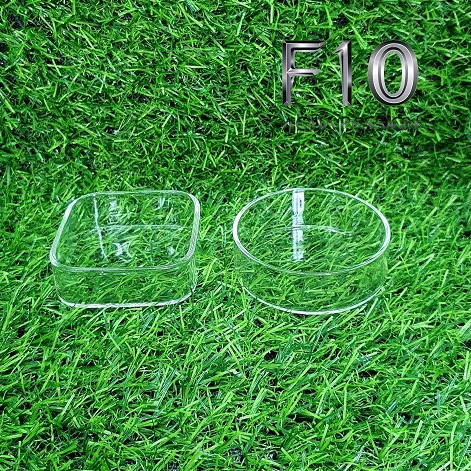 Chén Thủy Tinh Cho Cá Tép Ăn - Chén Tép Ăn - Chén Vuông