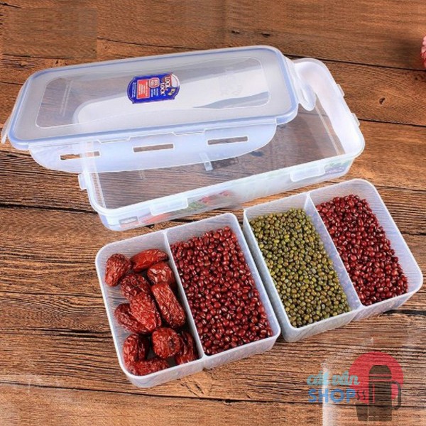 Hộp nhựa 4 ngăn bảo quản thực phẩm Lock&lock Classic 1.6L HPL847C