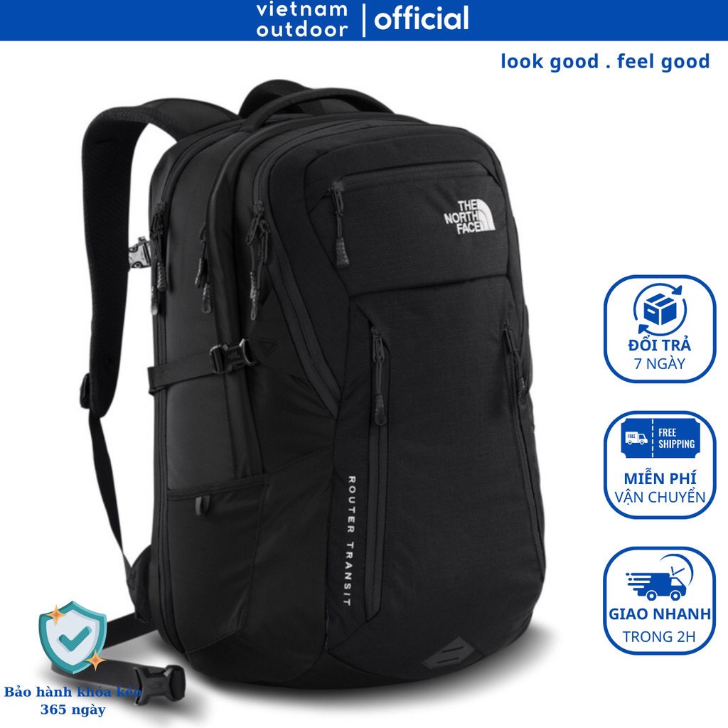 Balo Du Lịch Laptop Nam Nữ THE NORTH FACE ROUTER TRANSIT Ngăn Chính Lớn Kháng Nước Nhiều Ngăn Thời Trang Chính Hãng