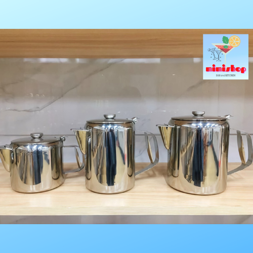 Ca inox có nắp 3l 2l 1l5 - ca đựng nước 3l inox pha chế - dụng cụ pha chế