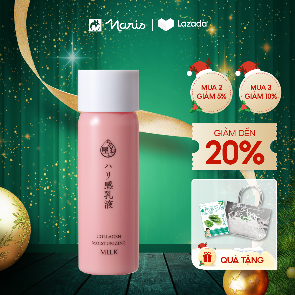 Sữa dưỡng ẩm chống lão hóa Naris Uruoi Collagen Moisturizing Milk