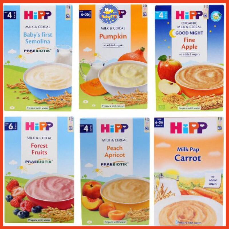 Bột ăn dặm hipp 250g - đủ vị