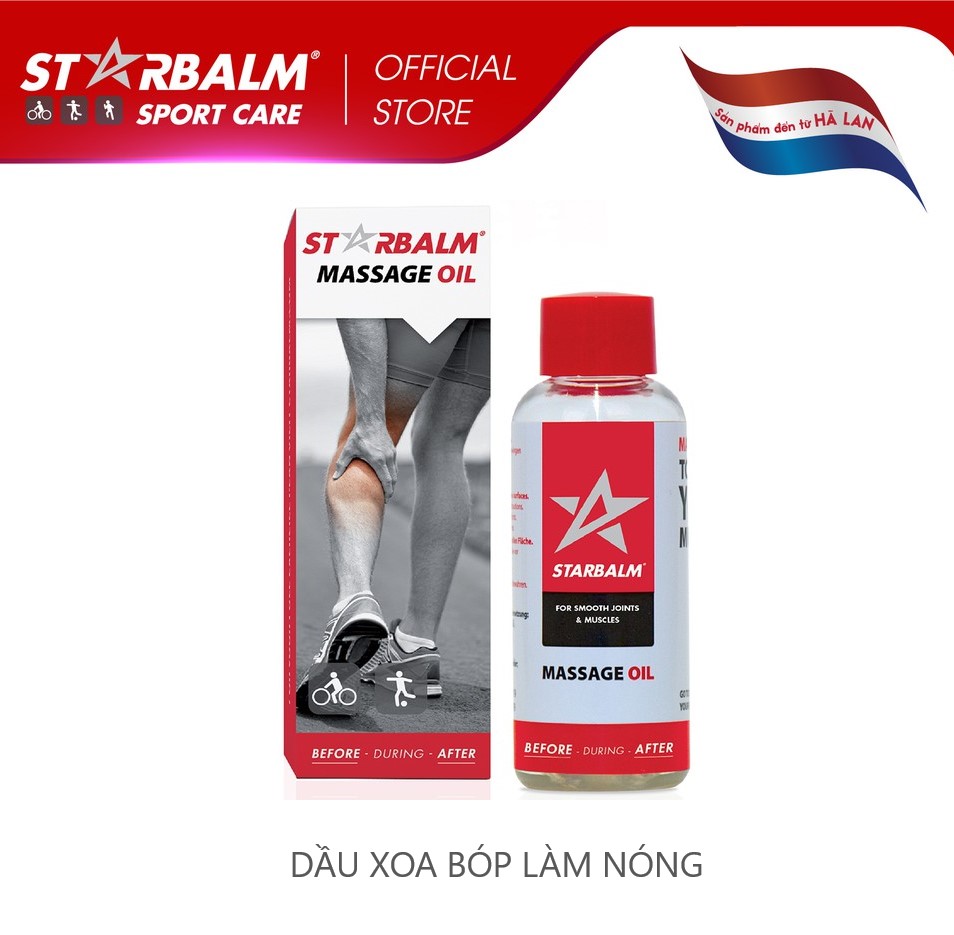 ✅ dầu xoa bóp starbalm massage oil 50ml - hà lan - hàng chính hãng
