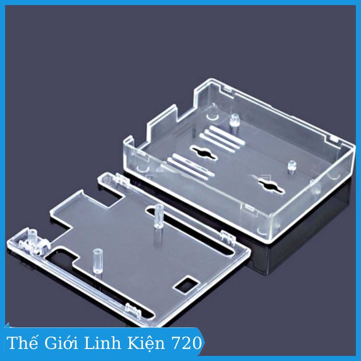 Vỏ case mica - Case đựng, bảo vệ Arduino Uno R3
