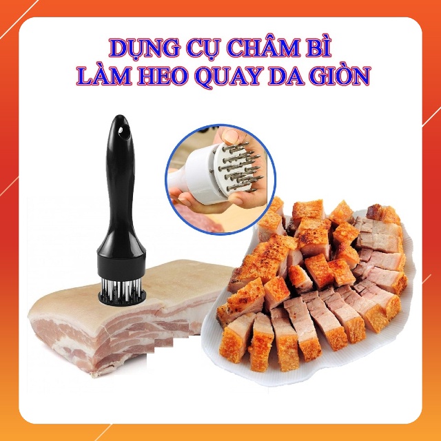 Dụng cụ châm bì làm heo quay da giòn, làm mềm thịt trước khi xào nướng dụng cụ thông minh