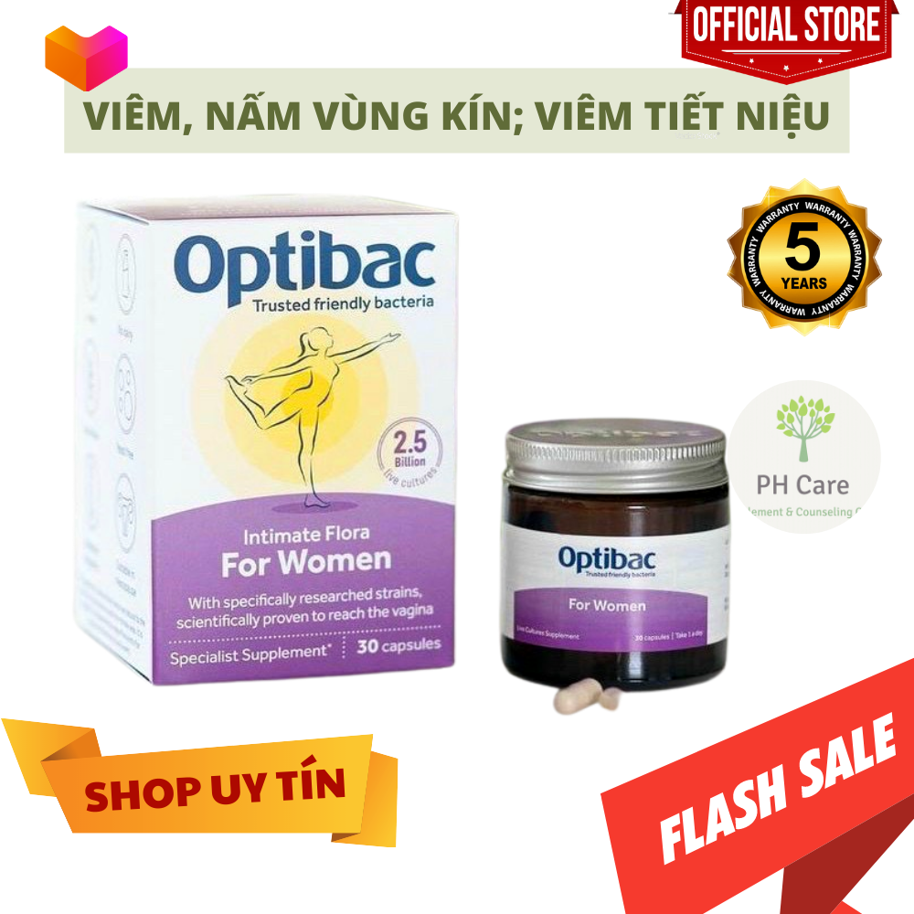 Men vi sinh optibac probiotics 30 viên cho phụ nữ mẫu 2021