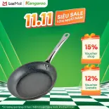 Chảo nhôm chống dính đáy từ Kangaroo KG663 - Size 20 -22 - 24 - 26 - 28 - 30cm - Hàng chính hãng