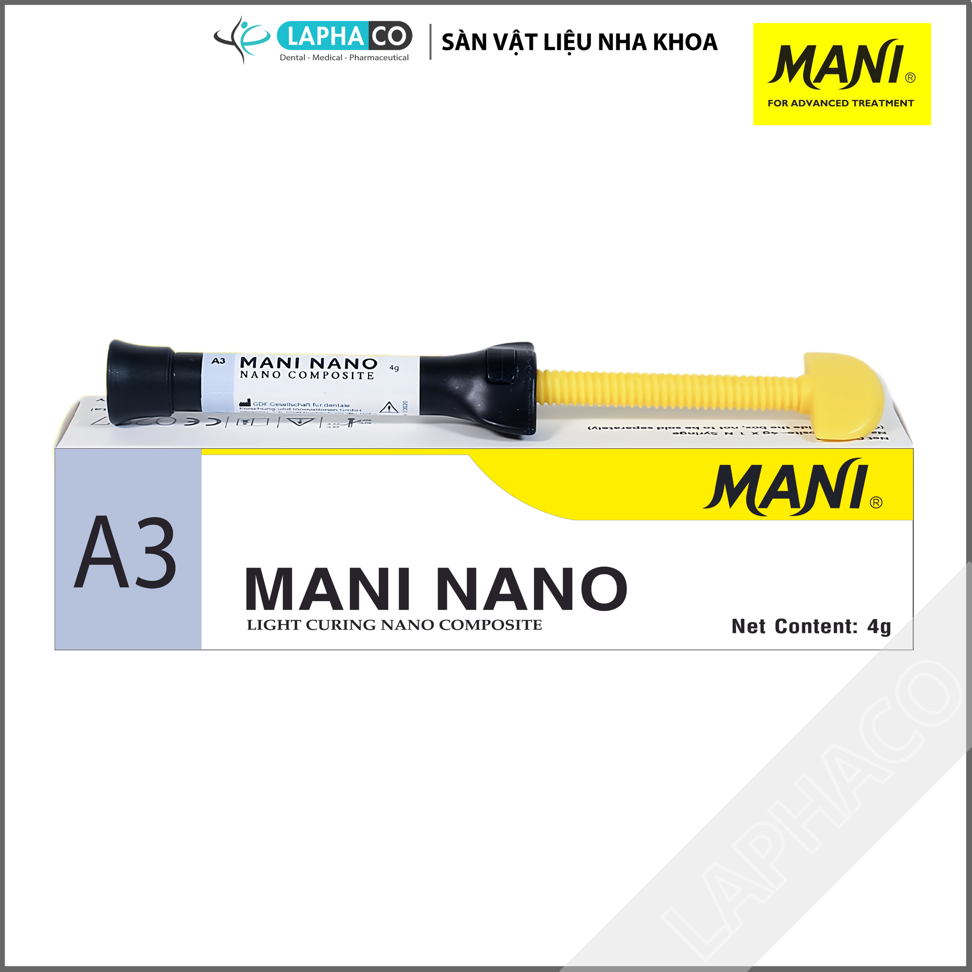 Composite đặc trám răng cửa, răng hàm Mani Nano