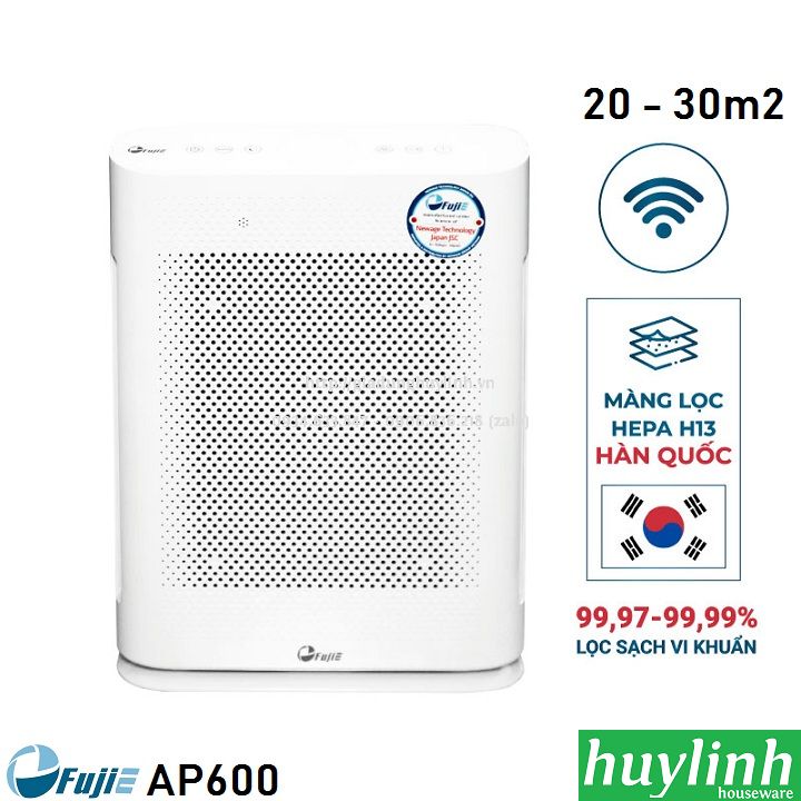 Máy lọc không khí fujie ap600 - 30m2 - điều khiển wifi