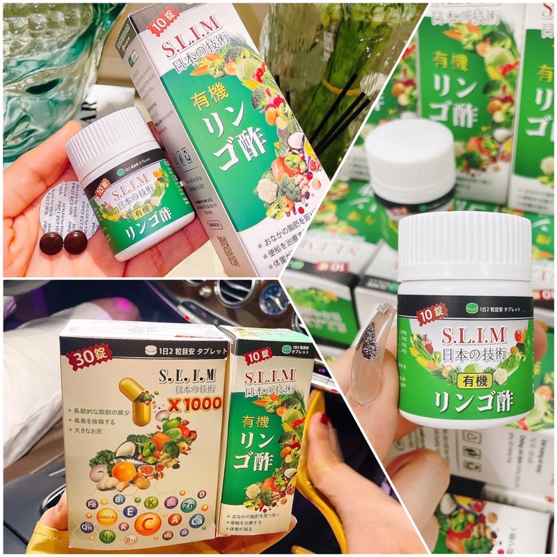 Viên Uống Giảm Cân Slim tặng kèm 1 xổ mỡ và 1 gói xông hơi lá cây thiên nhiên