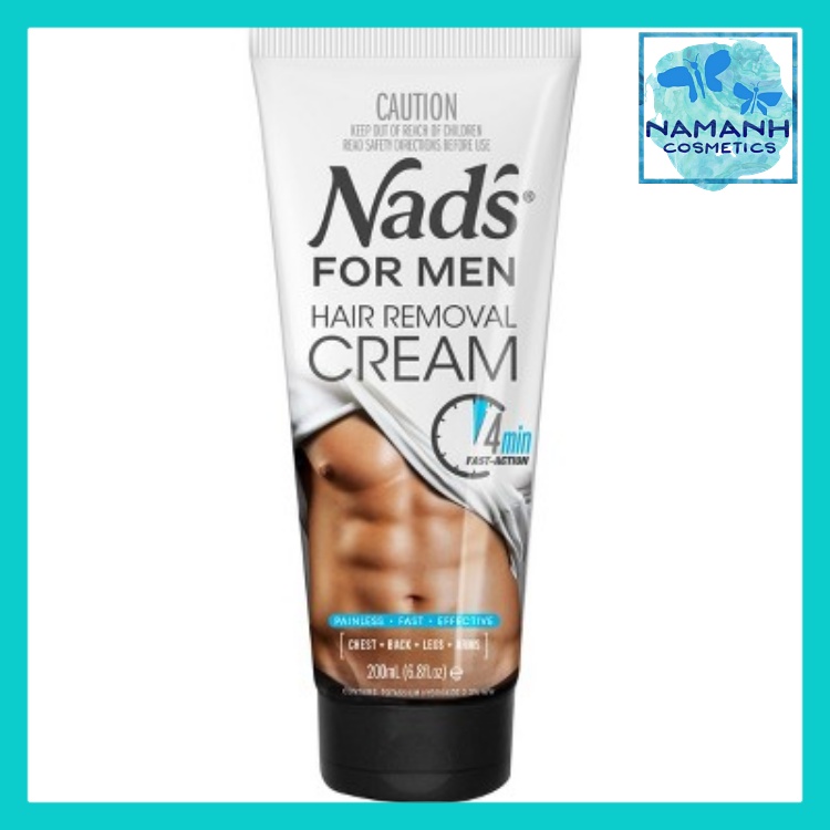 Kem tẩy lông cho nam Nad's For Men Hair Removal Cream 200ml