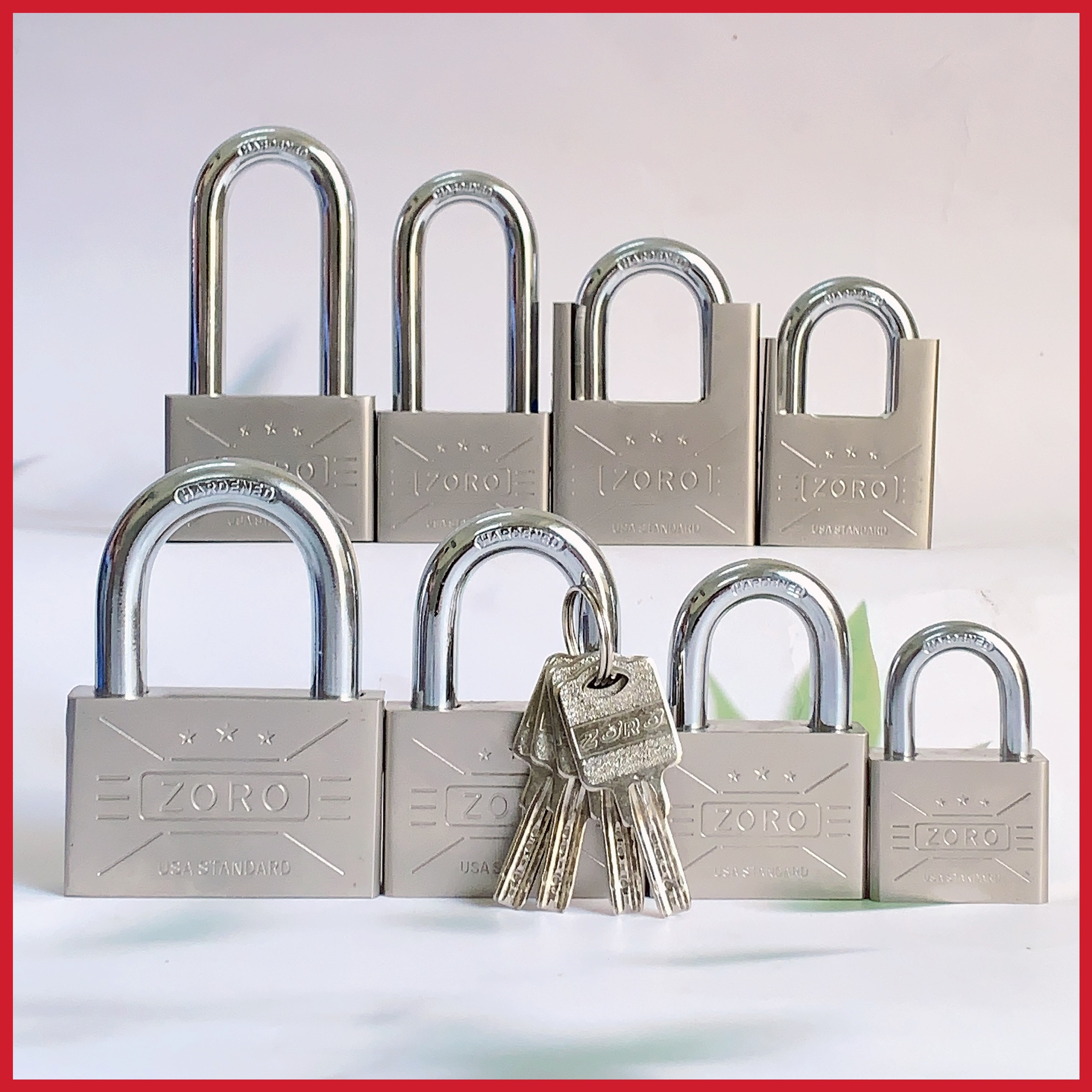 Ổ khóa ZORO đủ kích thước 4P,5P,6P,7P chìa muỗng-hợp kim siêu cứng và chắc,ổ khóa chống cắt khóa cửa nhà công nghệ mỹ