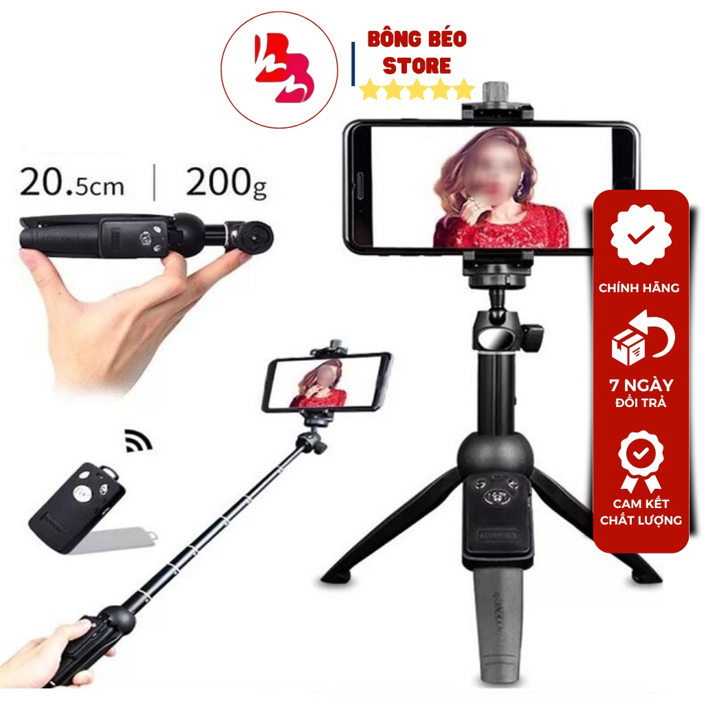 Gậy chụp hình kiêm chân Tripod YT-9928 kèm tay điểu khiển Remote Bluetooth 3.0
