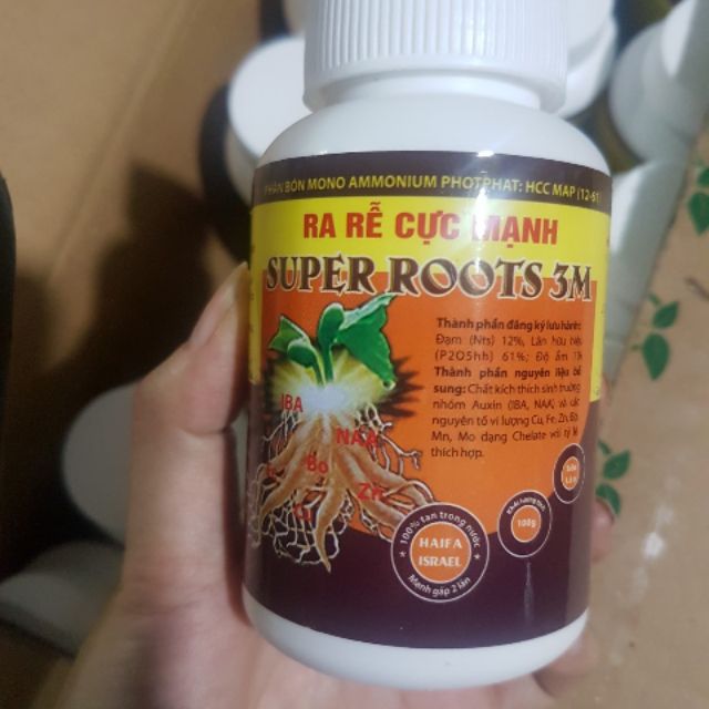 Kích rễ kết hợp kích thích sinh trưởng bổ sung siêu lân cho cây Super Roots 3m, cam kết sản phẩm đúng mô tả, chất lượng đảm bảo
