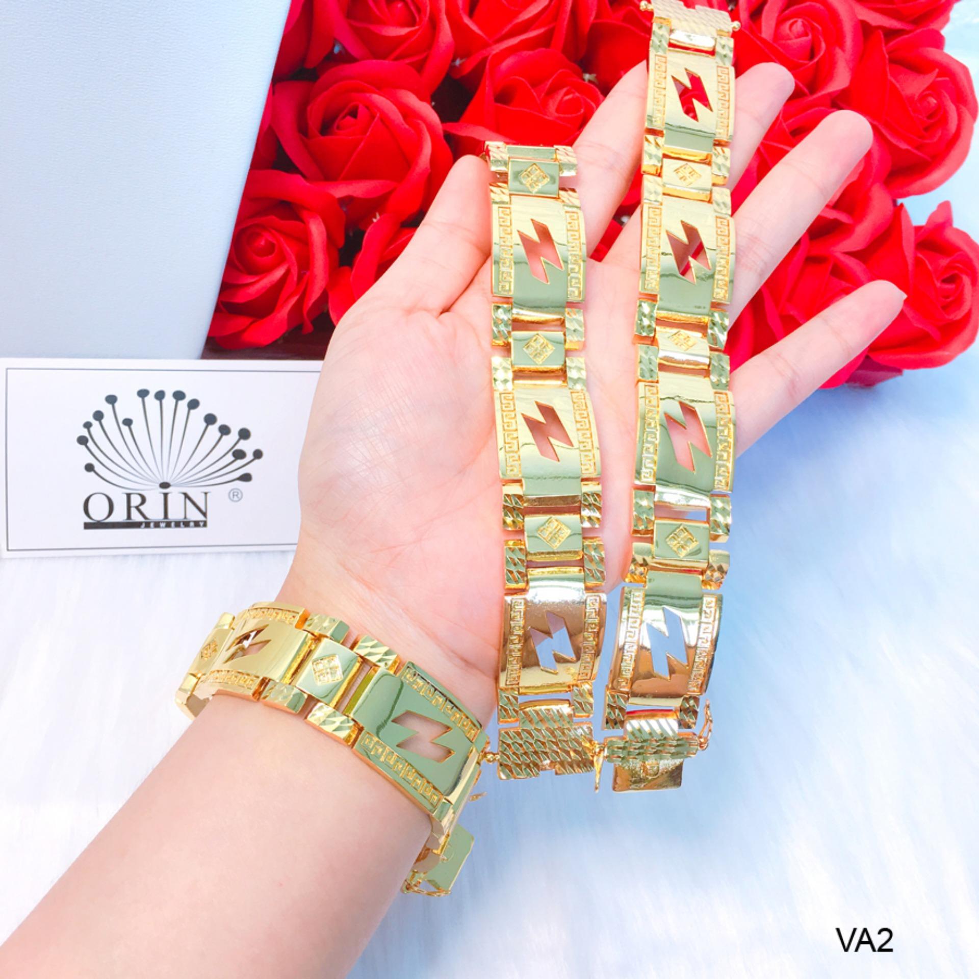 Lắc tay nam bản bự, vòng nam bền màu thiết kế cao cấp Orin VA2 - Long Tien