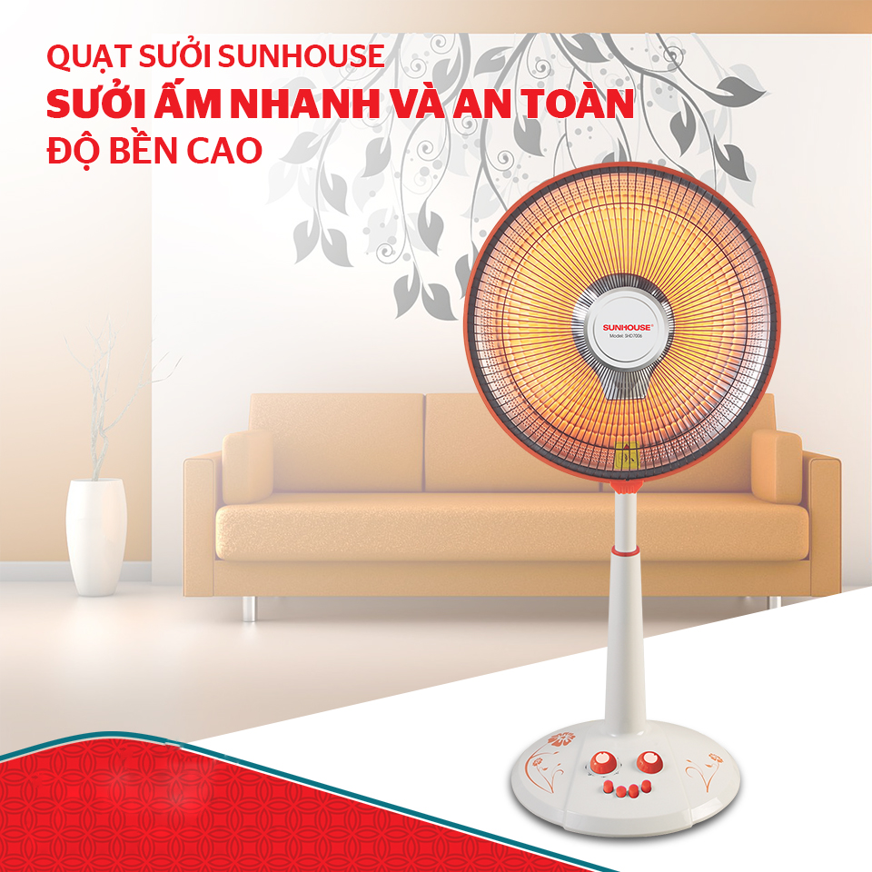 quạt sưởi SUNHOUSE SHD7006