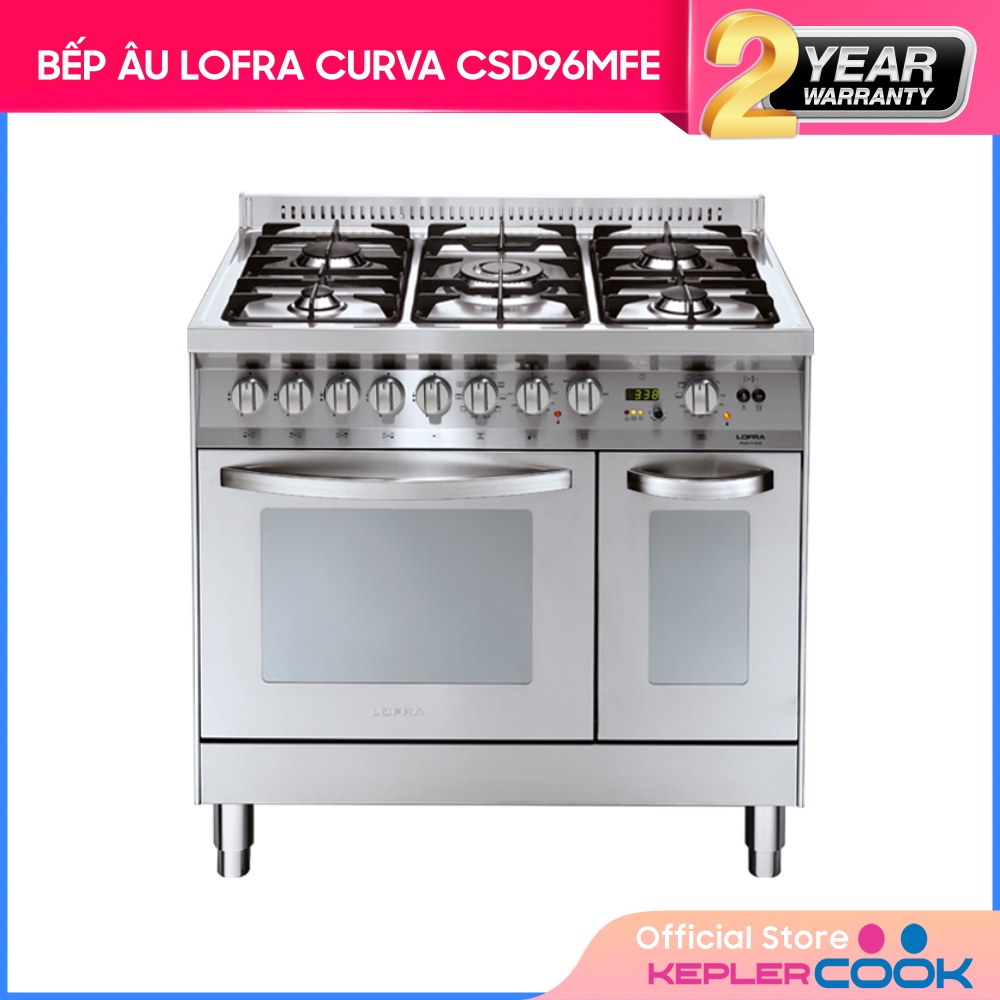 Bếp kết hợp gas và lò nướng gas 5 vòi cao cấp - Nhập khẩu chính hãng Italia (Chuyên dụng cho Nhà hàng & Resort)