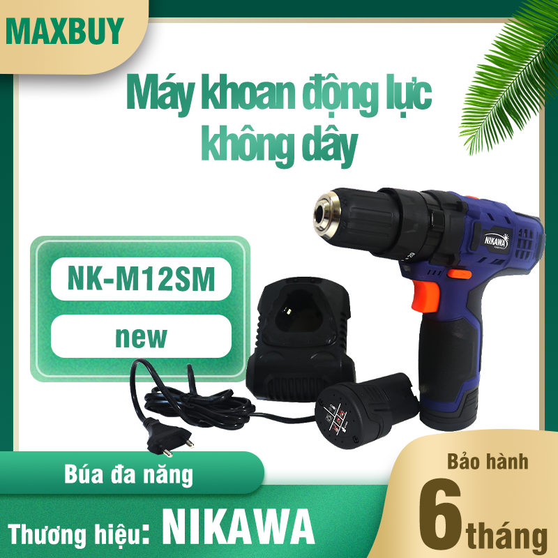 Máy khoan pin cầm tay nikawa nk-m12sm