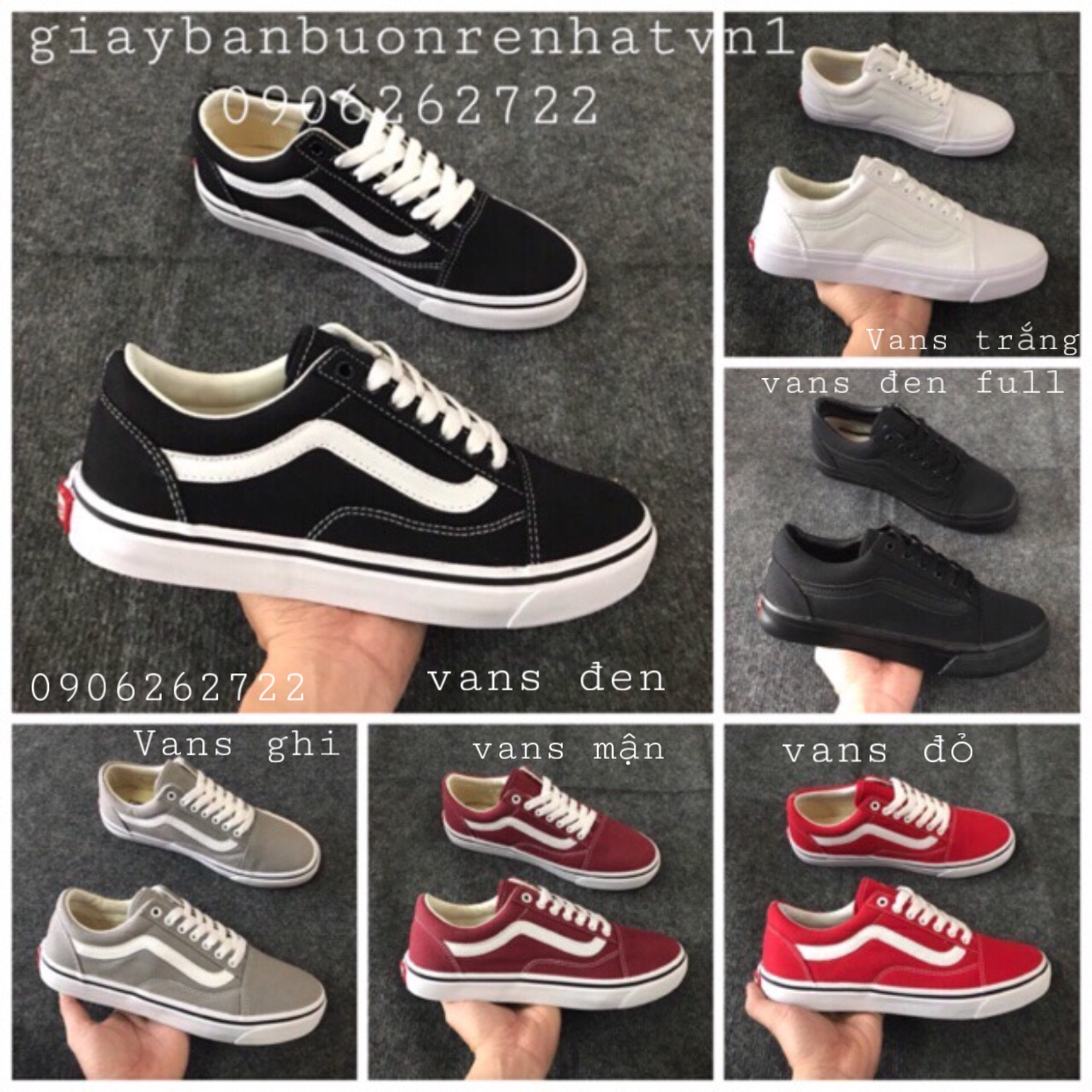 Giày thể thao nam nữ Vans [TẶNG KÈM HỘP+DÂY GIÀY]