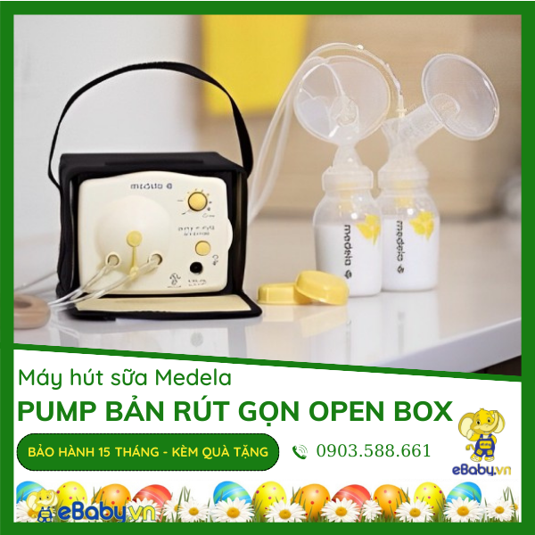 Máy hút sữa medela pump bản rút gọn open box - máy hút sữa medela hàng chính hãng nhập khẩu us/ thụy sỹ - bảo hành toàn quốc 15 tháng