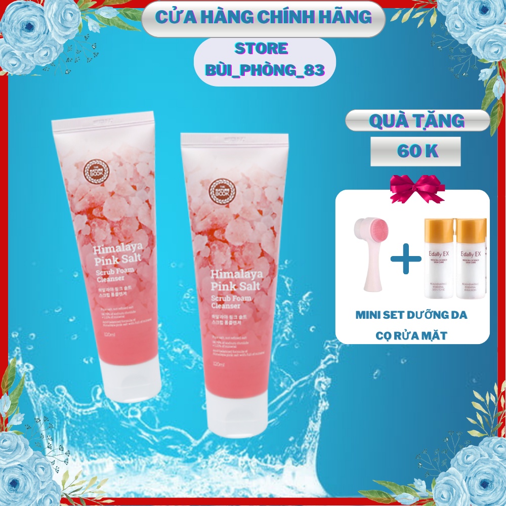 Sữa rửa mặt cho da mụn,da dầu chiết xuất muối hồng himalaya The Nature Book 120g