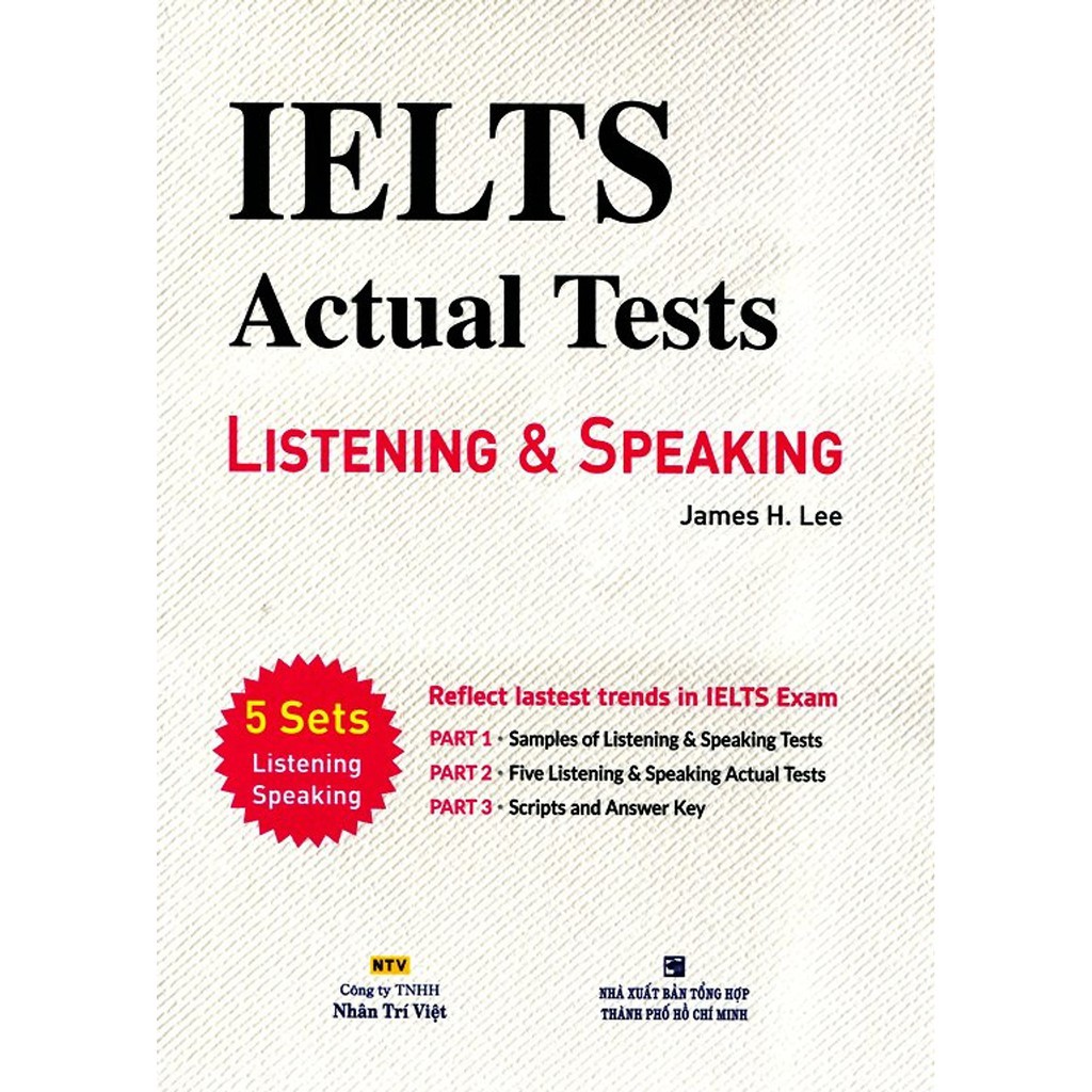 Ns minh tâm - sách - ielts actual test listening & speaking