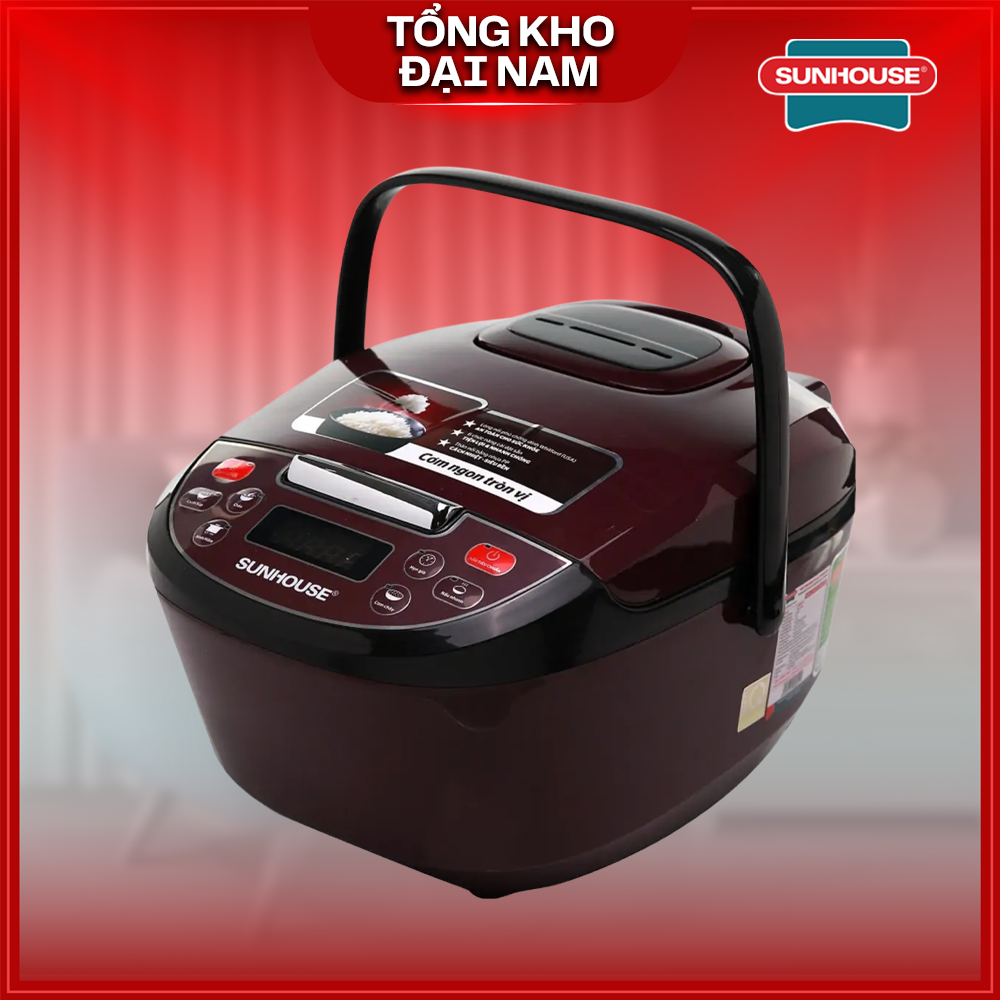 Nồi cơm điện tử 1.8l sunhouse shd8909 - bảo hành 12 tháng
