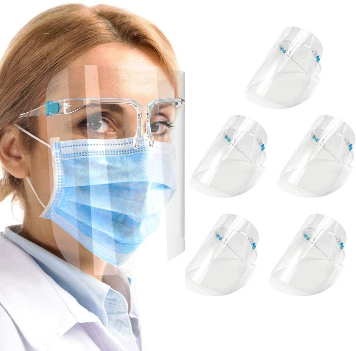 [HCM]Tấm Chắn Face Shield Mặt Nạ Bảo Hộ Kính Phòng Chống Giọt Bắn Bụi Và Vi Khuẩn  dầu mỡ Nhựa PVC Trong Suốt chất lượng cao