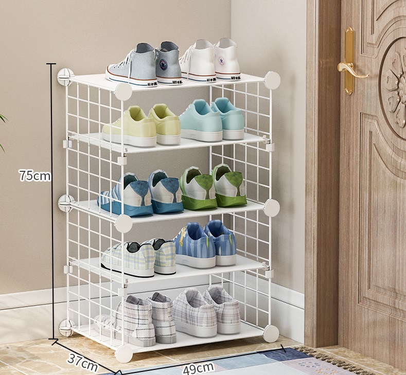 Kệ giày bằng lưới sắt lắp ghép đa năng-tiện lợi