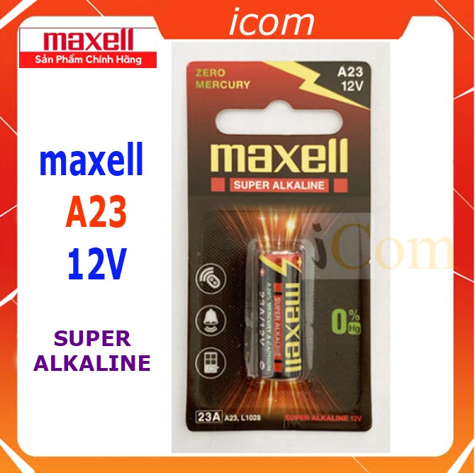 Pin A23 Maxell 12V thay Remote Khiển Cửa Cuốn , Pin Chuông Cửa