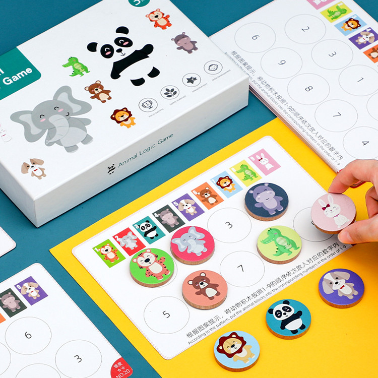 Đồ chơi giáo dục xếp ảnh động vật vào đúng vị trí - nhận thức sớm montessori cho trẻ