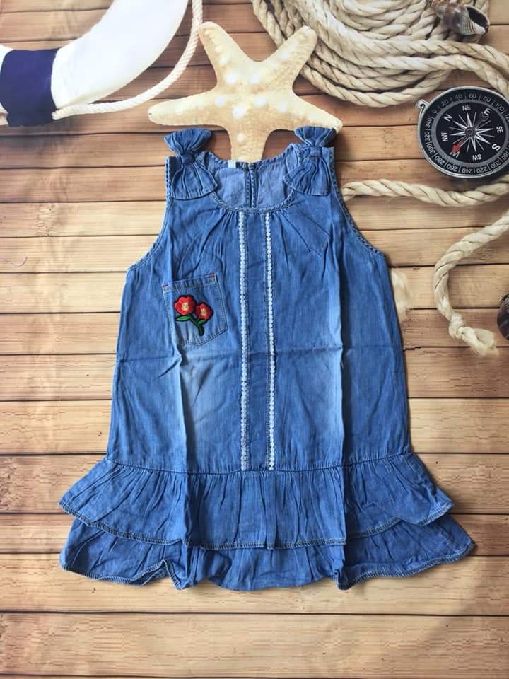 Đầm giả jean bé gái size từ 16-18kg