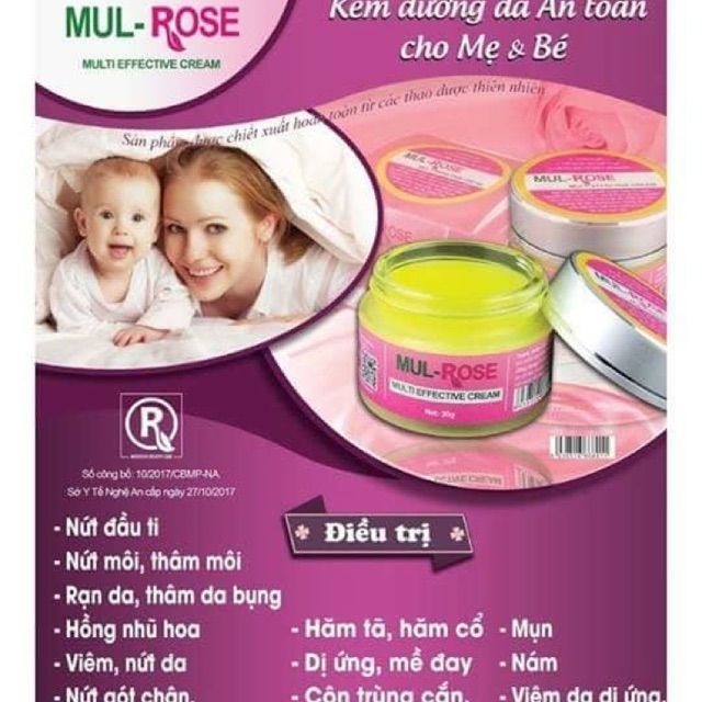 Kem bôi da liễu hỗ trợ chàm hắc lào lang ben bỏng nứt gót chân... Mul rose / mulrose Loveskin