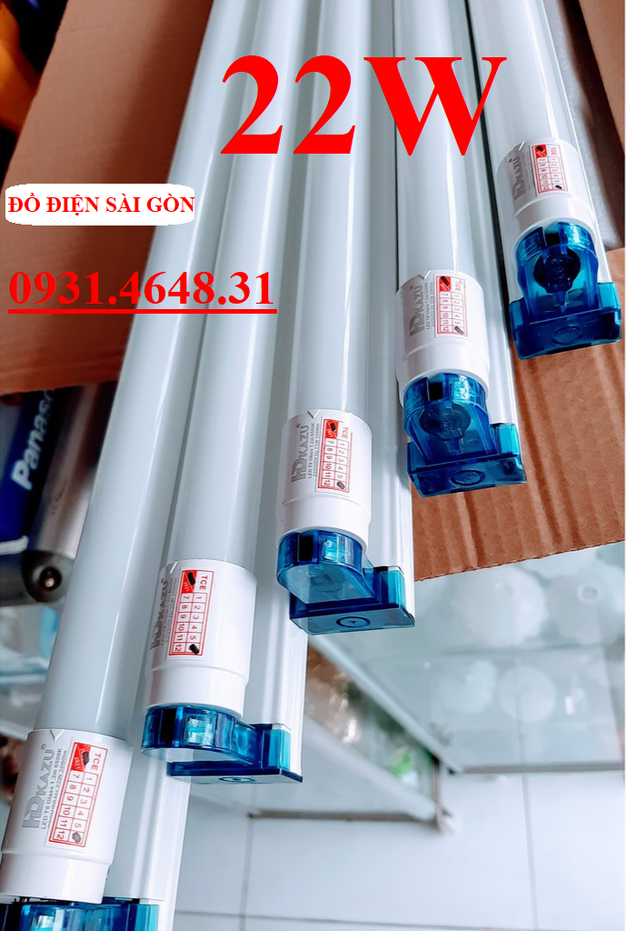 Bộ Đèn Led Tuýp 1m2 Chuẩn 22W Ánh Sáng Trắng (Đặt mua từ 3 sản phẩm)