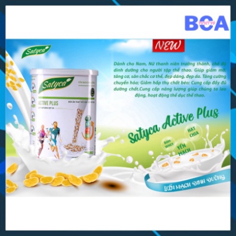 sữa yến mạch dinh dưỡng satyca active plus 4
