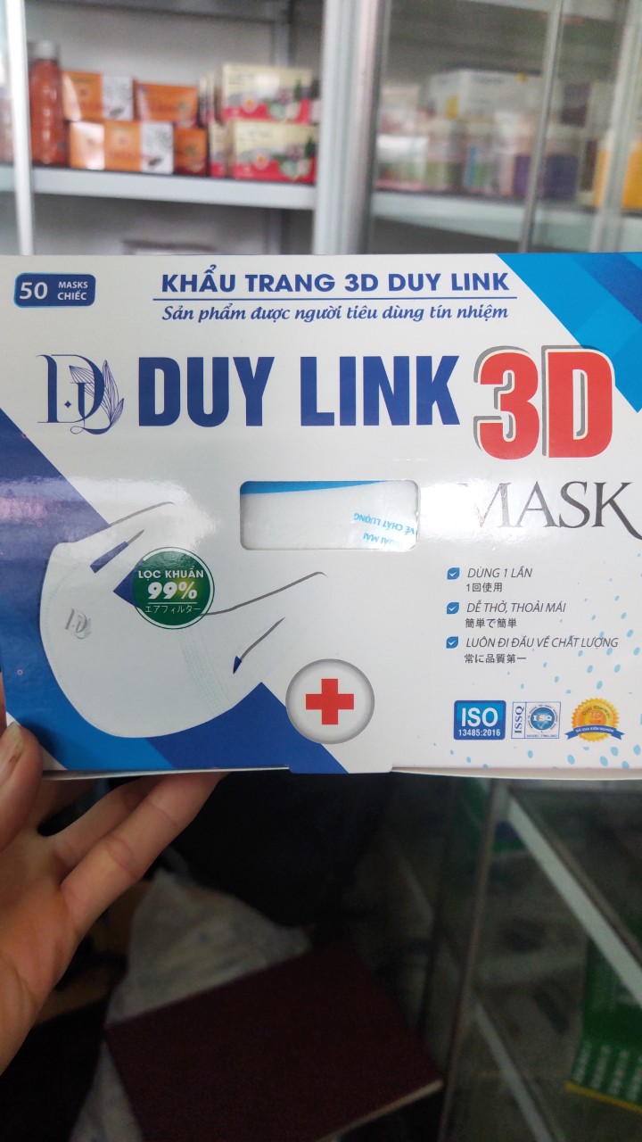 KHẨU TRANG 3D DUY LINK Mask -3D HỘP 50 CÁI