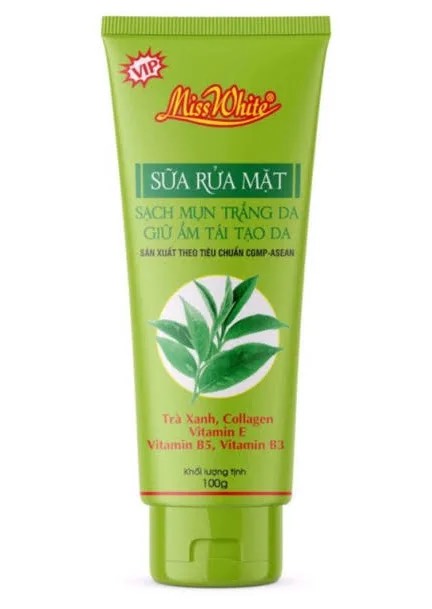 Sữa rửa mặt Trà Xanh Misswhite 100g