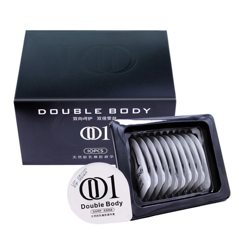 Bao cao su siêu mỏng Double Body phiên bản cao cấp- hộp 10 cái, sản phẩm có độ bền cao, chất lượng tốt, cam kết hàng nhận được giống với mô tả, inbox để được tư vấn thêm