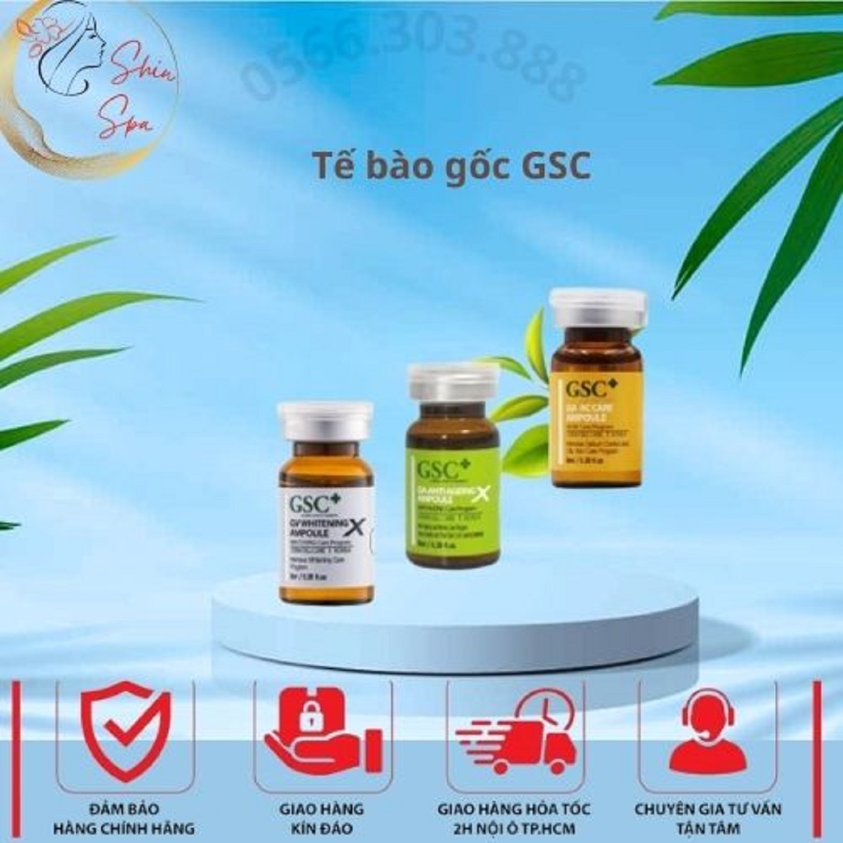 Tế bào gốc gsc ga anti ageing ampoule - 01 ống x 8ml