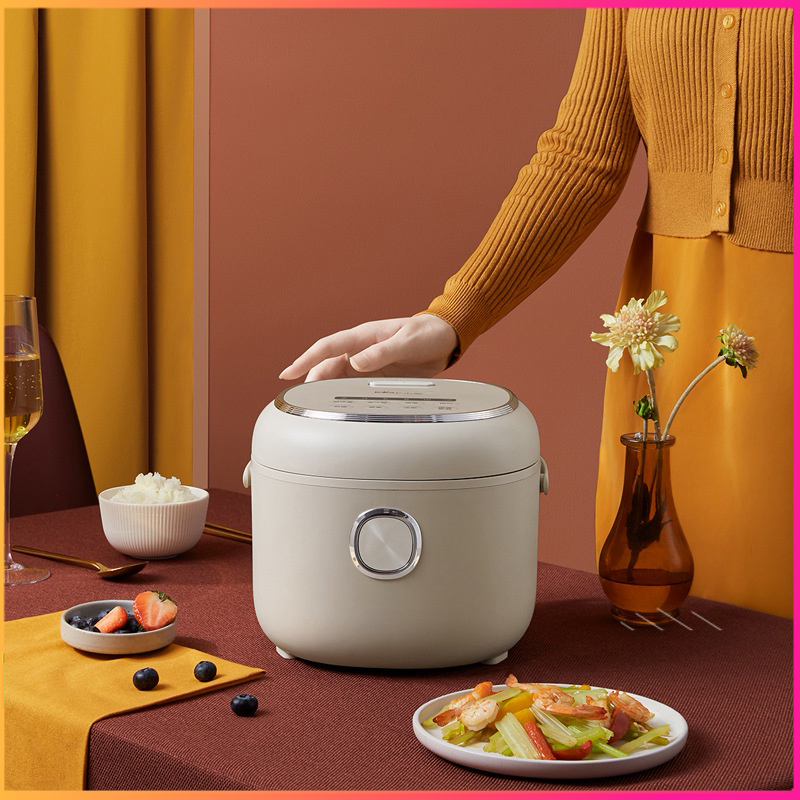 Nồi cơm điện bear dfb-p20h1, 2l, nấu cơm, hấp, luộc, hầm, nồi cơm chính hãng, đa năng, có chức năng hẹn giờ