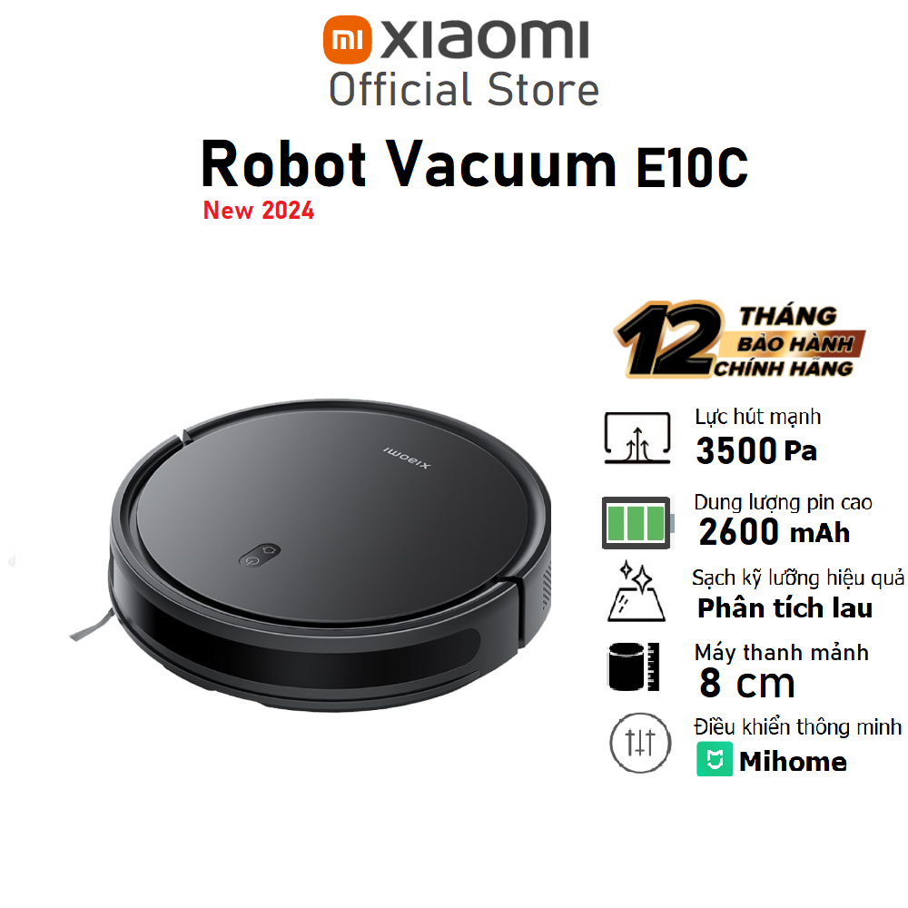 Máy hút bụi lau nhà Xiaomi Robot Vacuum E10C - Hàng chính hãng