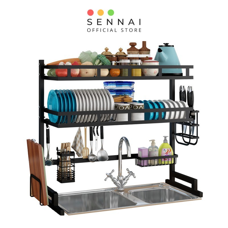 Kệ chén 2 tầng sennai - kệ chén đa năng nhà bếp