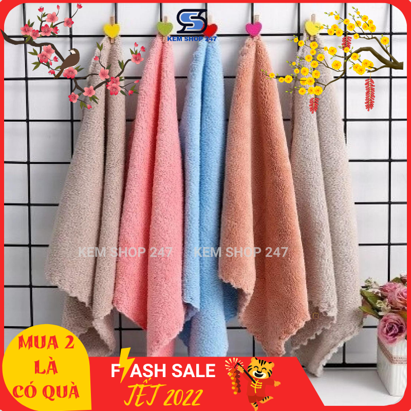 Combo 05 Khăn lau tay nhà bếp KT 30*30cm loại to tiện lợi trong gia đình
