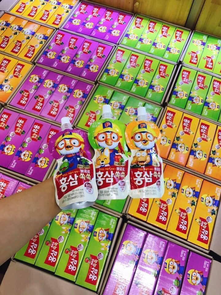 Nước hồng sâm paldo pororo hàn quốc